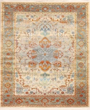 Vintage Style Floral Distressed Heat-Set Area Rugs Turkish Carpets