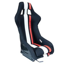 AutoStyle SS 77ZWR МО Rennsitz Sportsitz schwarz Rot weiß Textil