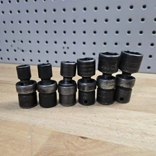Snap On METRIC Impact Swivel Socket Set 6pc 3/8" Drive 6-Point Shallow 10 11 13