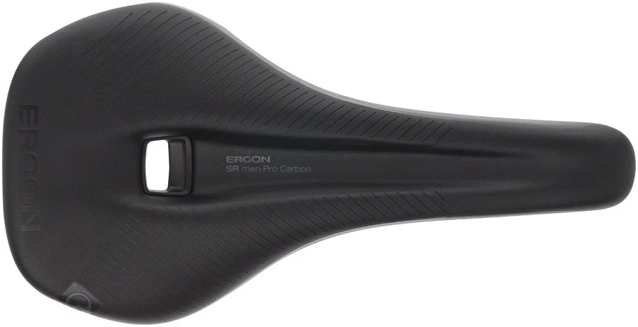Sillín de carbono Ergon SR Pro Carbon Stealth para hombre mediano grande corte sintético Foto 2 de 4