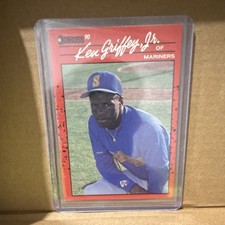 Donruss 1990 Ken Griffey Jr #365 Seattle Mariners Baseball Error card 