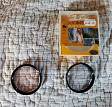 Lot Of 2- 52mm Circular Threaded Camera Lens Filter....FREE SHIPPING 