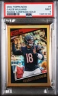 2024 Topps Now Rookie Campaign Caleb Williams Gold /50 RC, PSA 9, Pop 2