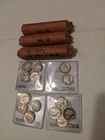 $1.40 Face Mercury dimes plus 3 rolls 40-58 Wheat pennies