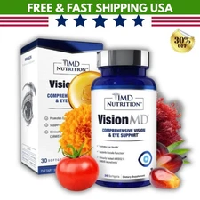 1MD Nutrition VisionMD Eye Vitamin CARMIS - Eye Supplement - 30 Softgels US