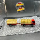 1976 Lesney Matchbox Superfast No 71 Dodge Cattle Truck Orange with cart