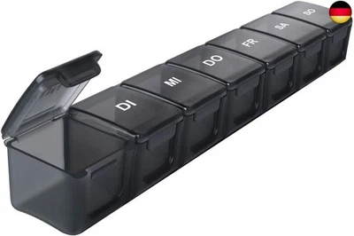 BESUCHE DEN SUKUOS-STORE Tablettenbox 7 Tage Deutsch, SUKUOS XL Groß Pillendose 7 Fächer, M