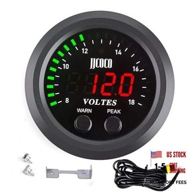Universal Voltage Meter Kit Car DC 12V Voltmeter Red Digital LED Volt Gauge