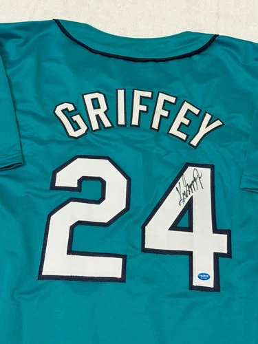 Ken Griffey Jr. Seattle Mariners Signed Baseball Jersey COA