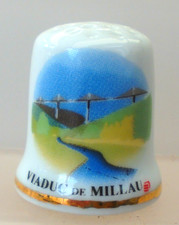 Dé à coudre Thimble Porcelaine - VIADUC DE MILLAU