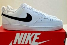 NIKE Court Vision Lo Mens Basketball Shoe CD5463-101 Wht / Blk NWD FREE SHIPPING