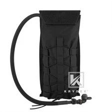 KRYDEX Tactical Hydration Carrier Pack MOLLE Pack Modular 3L Water Bladder Black