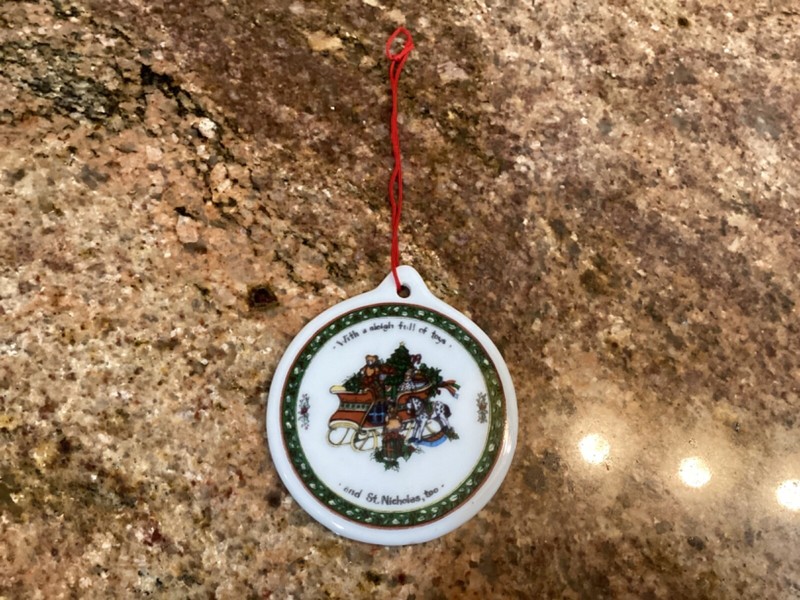 Susan Winget A Christmas Story Porcelain Ceramic Christmas Ornament 3"