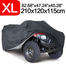 ATV ATC Bike Cover Waterproof Outdoor For Polaris Yamaha Can-Am Suzuki black