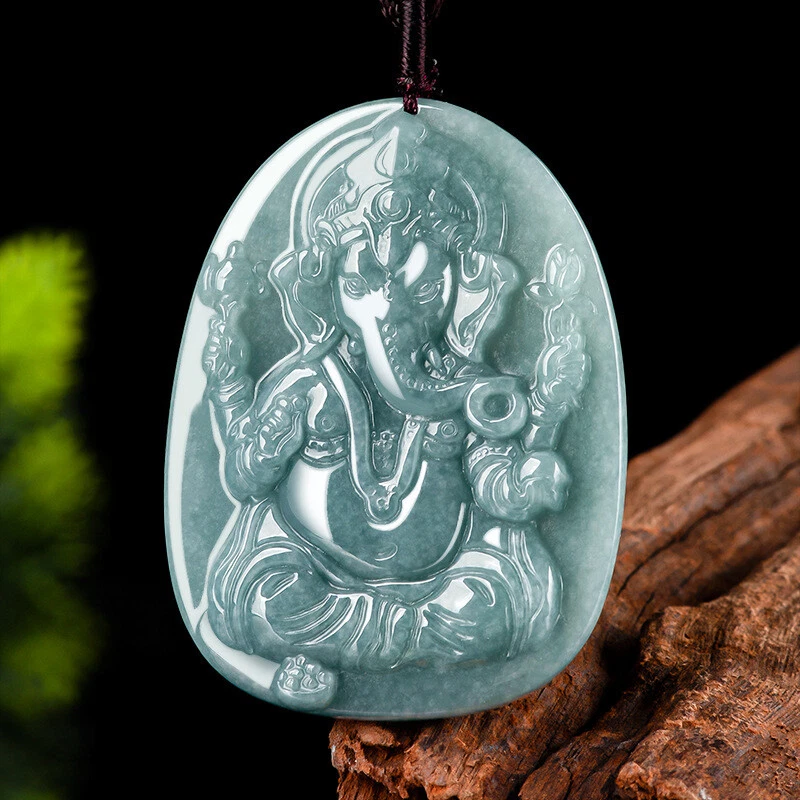 Jade ganesha best sale pendant