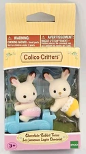 Brand New Epoch Calico Critters Set Chocolate Rabbit Twins Kabe & Breeze