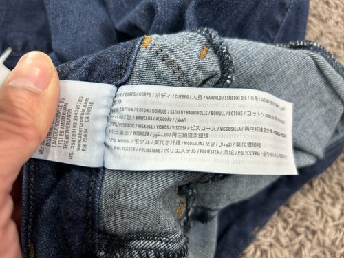 Leggings Hollister Jeans Curvy tiro alto para mujer talla 9S azul denim elástico - Imagen 7 de 14