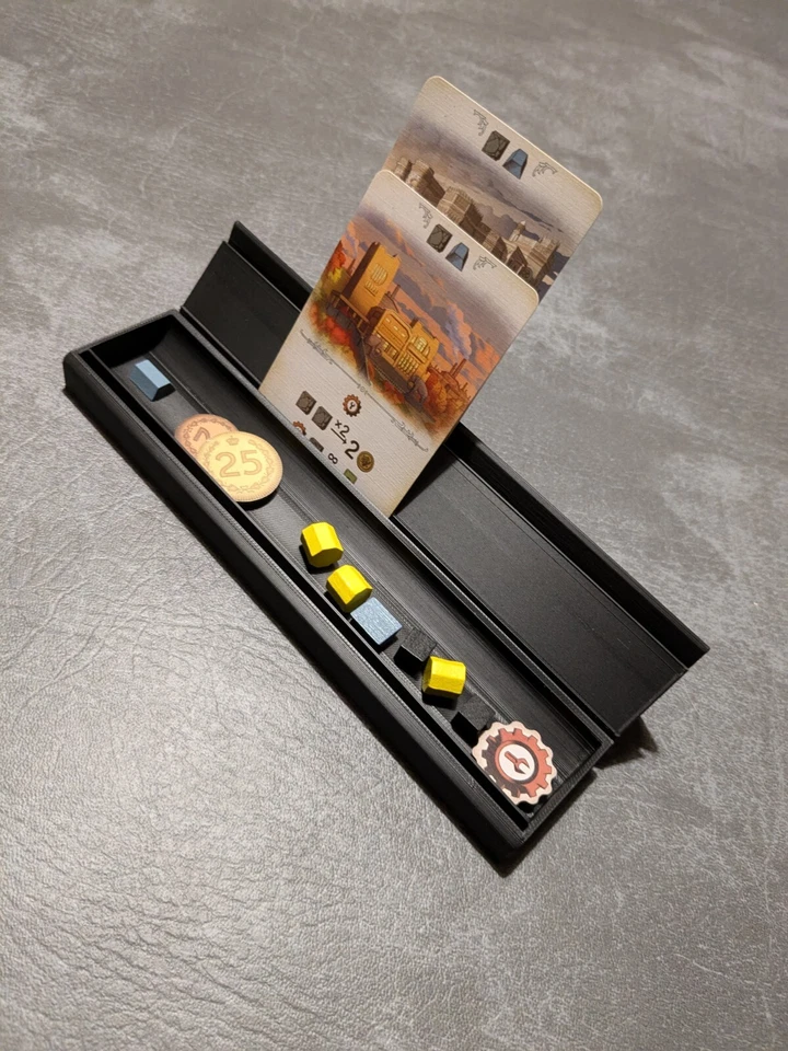 Large 201mm Stackable Card & Component Holder For Games! - Choose Your Colour!  - Image 3 of 3