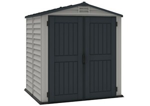 DuraMax 8x8 DuraPlus Vinyl Shed Kit w/ Foundation ...