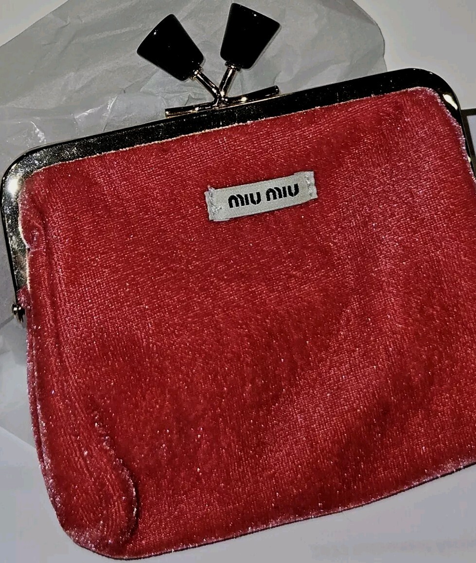 Official MIU MIU Limited Ed. Coin Purse, Accessory Pouch Hot