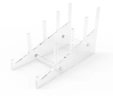Plexiglass Acrylic Multiple Plate Display Rack Upright Stand Showcase Riser