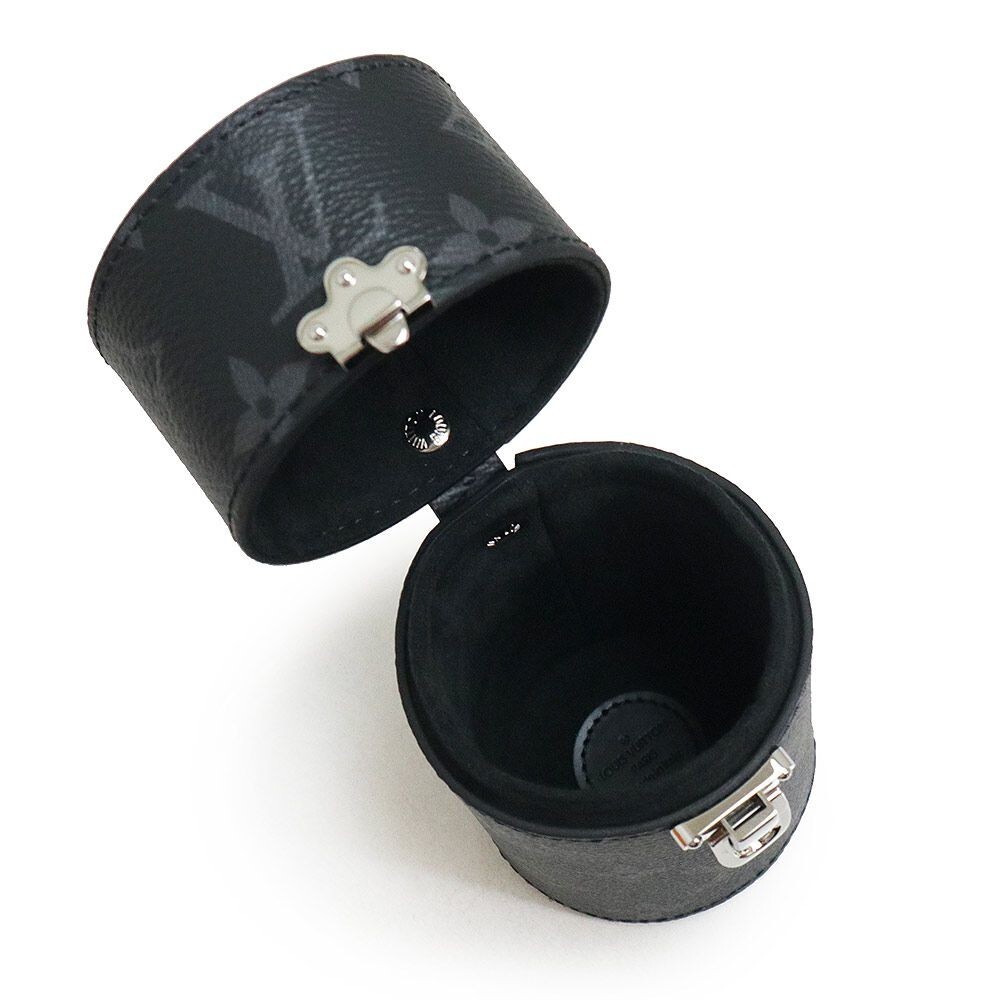 Authentic Louis Vuitton Monogram Travel Perfume Case LS0207 Black  