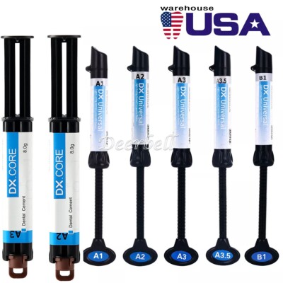 Dental Cure Light Composite Resin A1 A2 A3 A3.5 B1 Dual Cure Flowable A2 A3