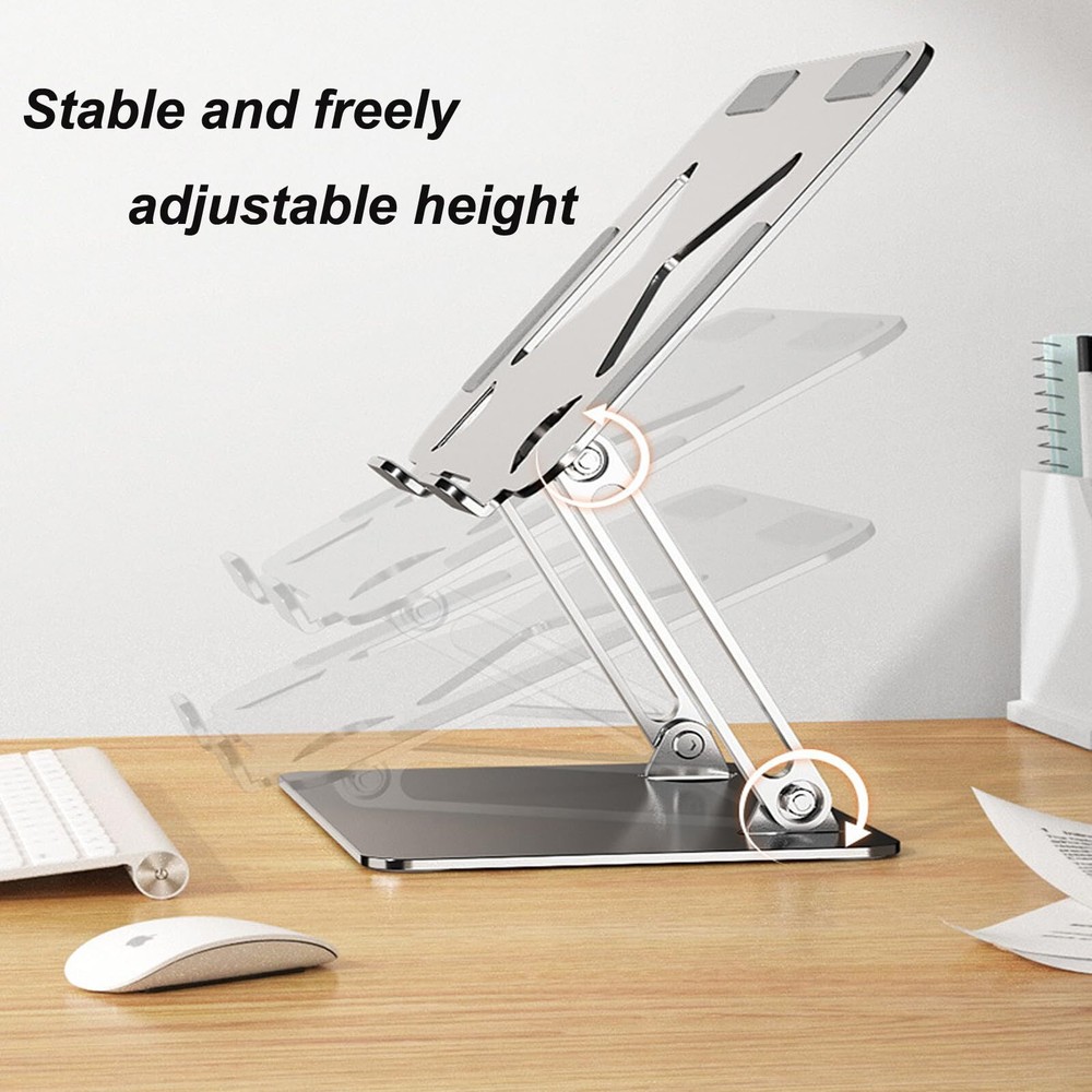 Adjustable Foldable Laptop Stand with Cooling Holes for Multi-Angle Use
