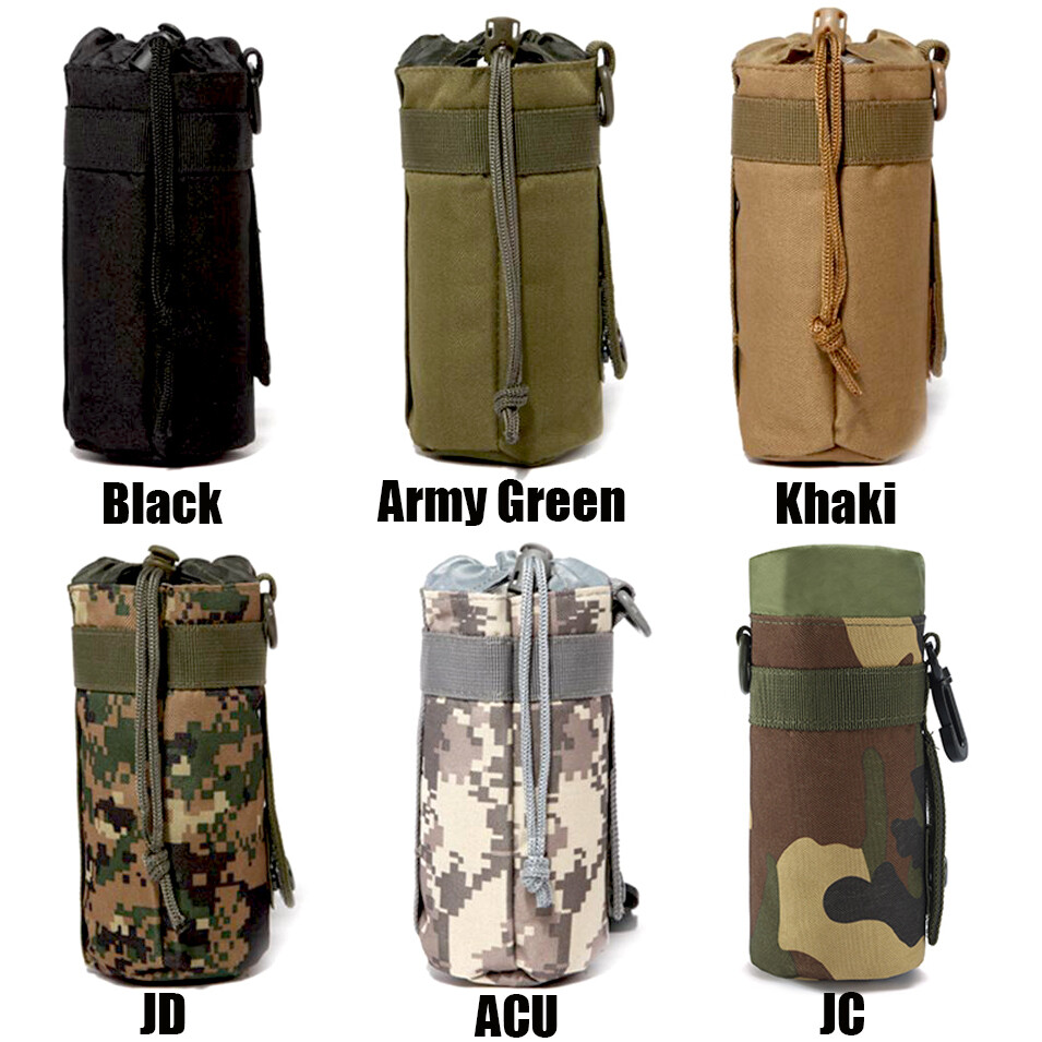 S Pouch Bag Tactical Molle Bottle Holder Hydration Carrier U