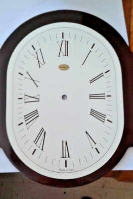 Hermle-Kieninger oval clock dial Roman 290v340 diameter for italian gm clocks