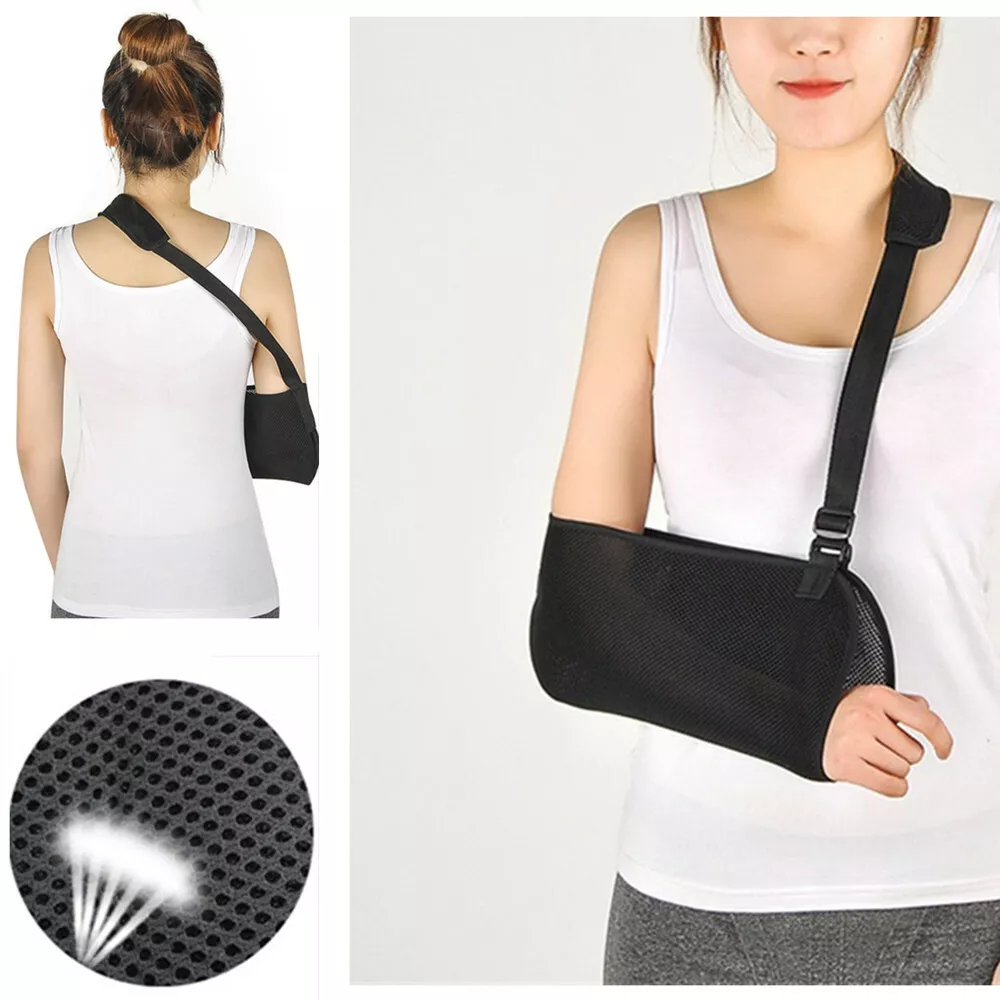 Black Arm Sling Wrist Shoulder Support Stability Relief for Injury Fracture  Cast