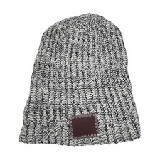 Love Your Melon Women's Knit Beanie One Size Grey/White/Black - See Pictures