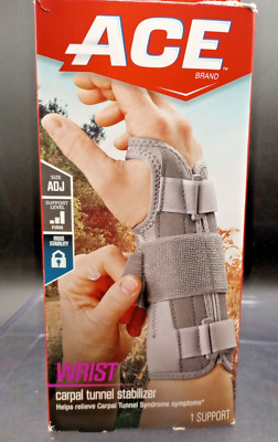 ACE Carpal Tunnel Wrist Stabilizer with Memory Foam Palm Rigid - RIGHT Wrist.