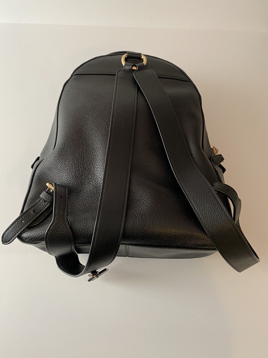 campus backpack in polished pebble leather Coach Black/Gold Campus Backpack Polished Pebble Leather
