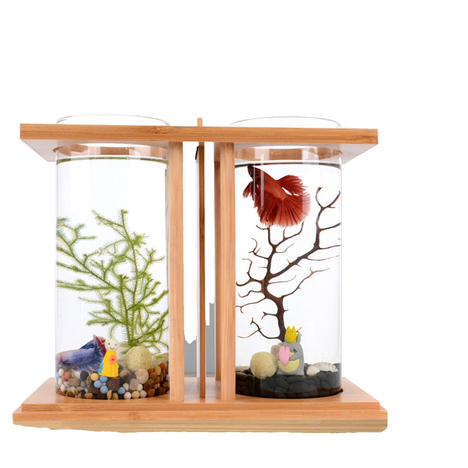 Tanque de vidrio cuencos de todos los tipos de agua peces