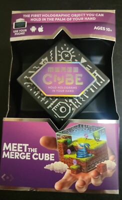 Merge Cube Holographic Handheld AR/VR Hologram iOS/Android Apps 3D Objects STEM