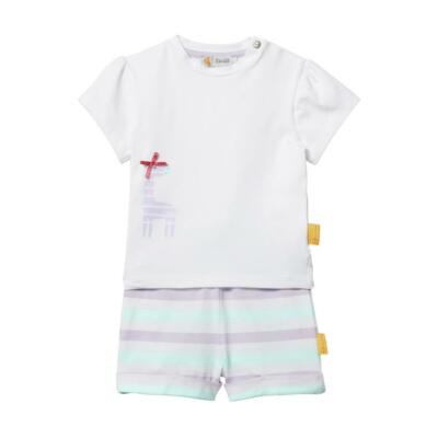 Steiff summer brights girls set (shirt and shorts) size 80-86