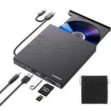 External DVD Drive USB 3.0 Type C CD/DVD /-RW Burner with USB Port Laptop PC