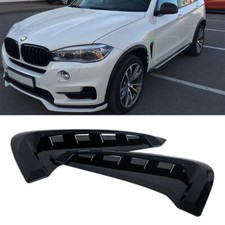 2 Pcs For 2014-2017 Bmw X5 F15 Side Wing Air Flow Fender Intake Vent Cover Trim