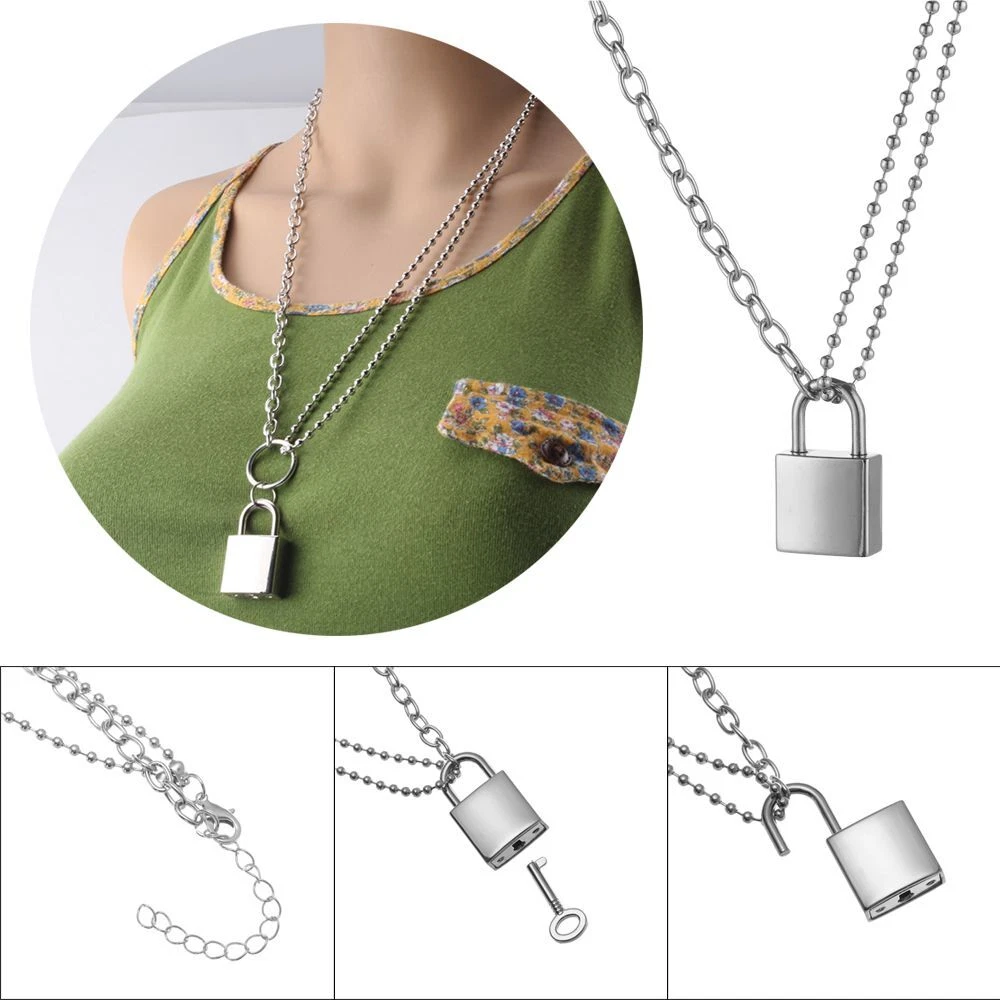 Lock pendant sale necklace