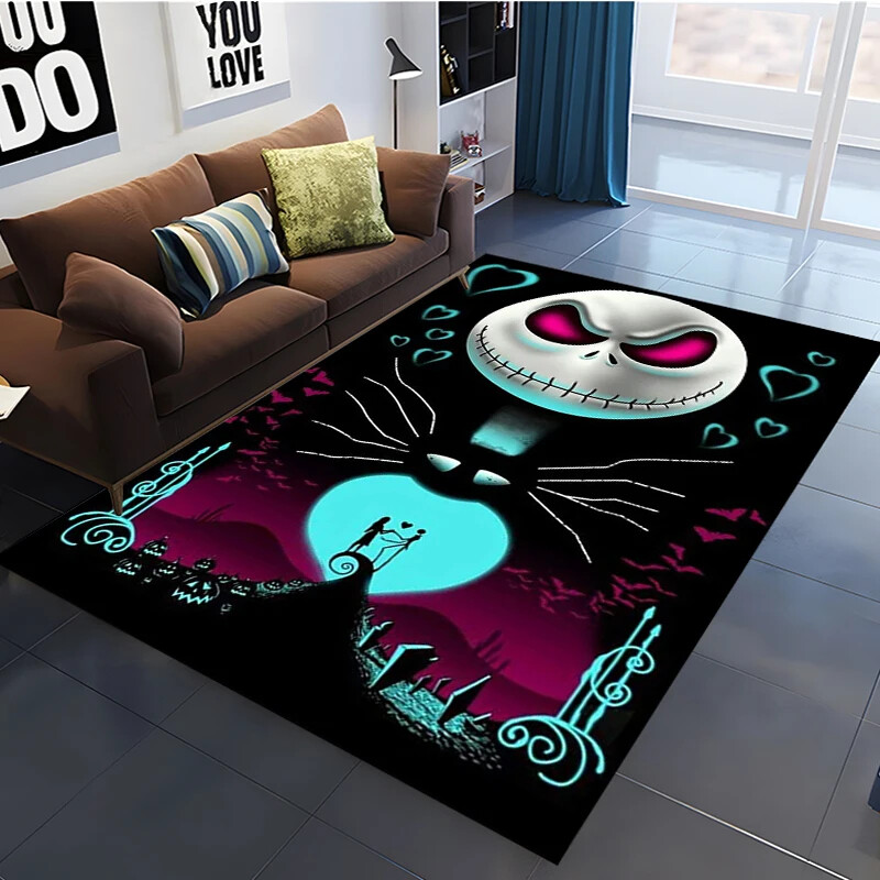 Jack And Sally And Nightmare Friends Before Christmas Rug