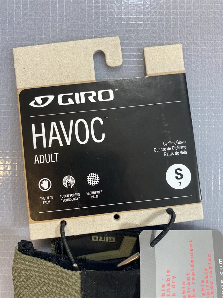 Giro Men’s Havoc Full Finger Cycling Gloves Small S (9090-2) - Image 2 of 4