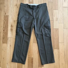 Dickies Mens Green Cargo Pant Regular Fit Straight Leg Size 38x30