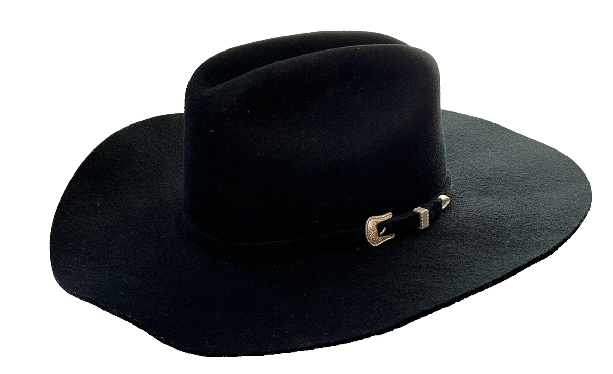 Resistol XXX Western /Cowboy Hat Black Men's Sz 7 Black 100