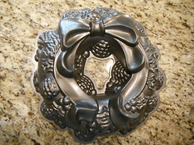 Nordic Ware Christmas Wreath Bundt Pan Cake