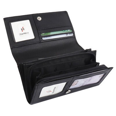 Lady Conceal Hope Rfid Leather Laced Wallet (Gray