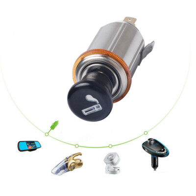 1 Set 12V Car Cigarette Lighter Socket with Cigarette Lighter Plug  Replacement