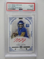 2022 Onyx Vintage Autograph NFL Will Levis Rookie RC ON CARD Auto Panini SP 1/25