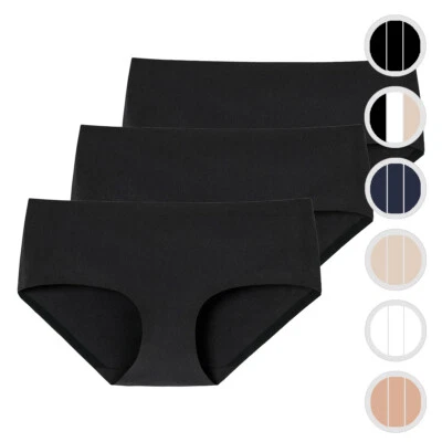 Schiesser - Invisible Cotton - nahtloser Panty - 3er Pack