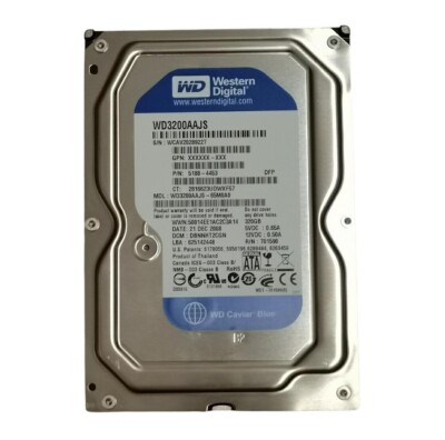 Original WD 320GB WD3200AAJS 7200RPM SATA 3.5